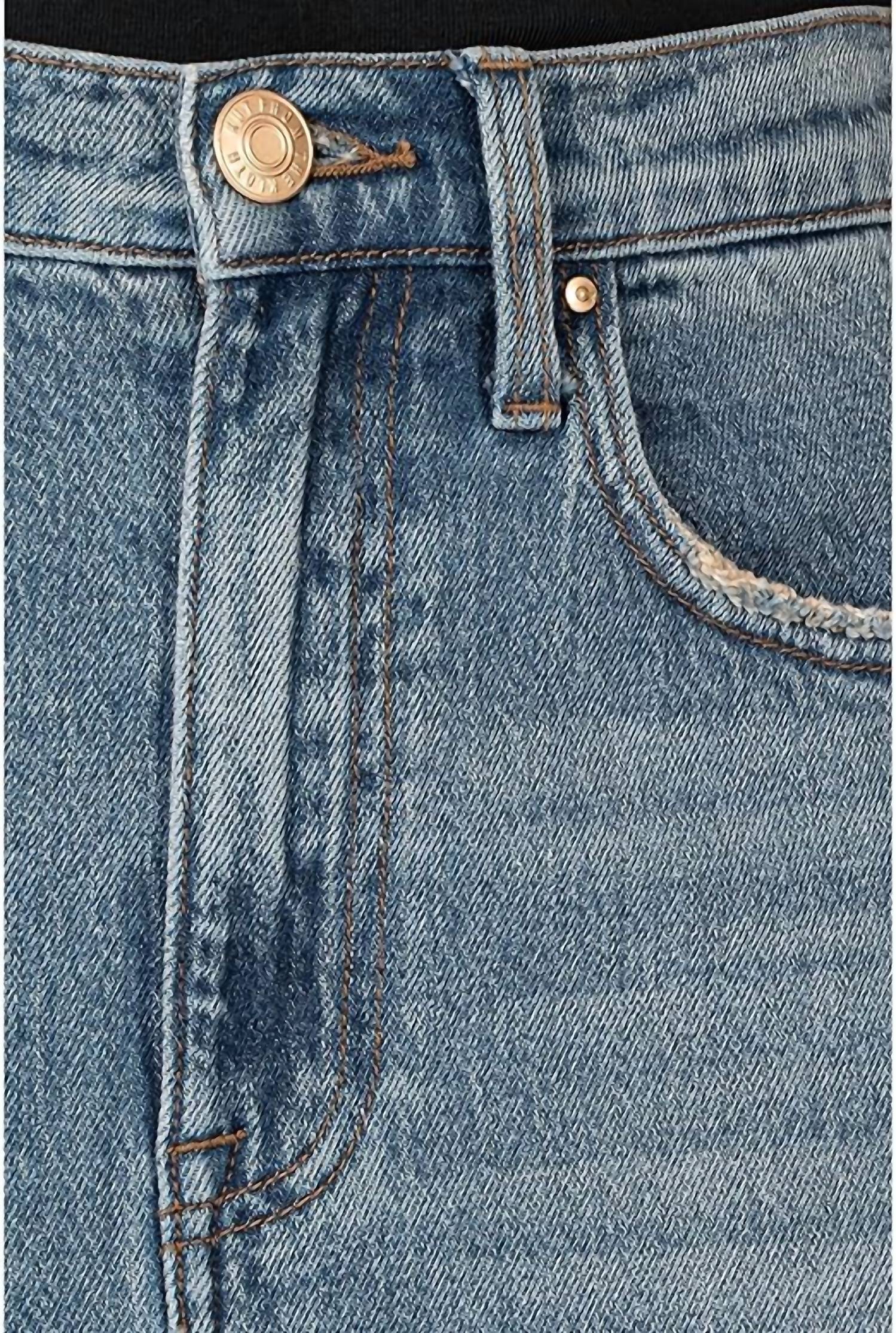 KUT FROM THE KLOTH Jen A-line 5 Slit Raw Hem Skirt in empowering - women's skirt - alternate view