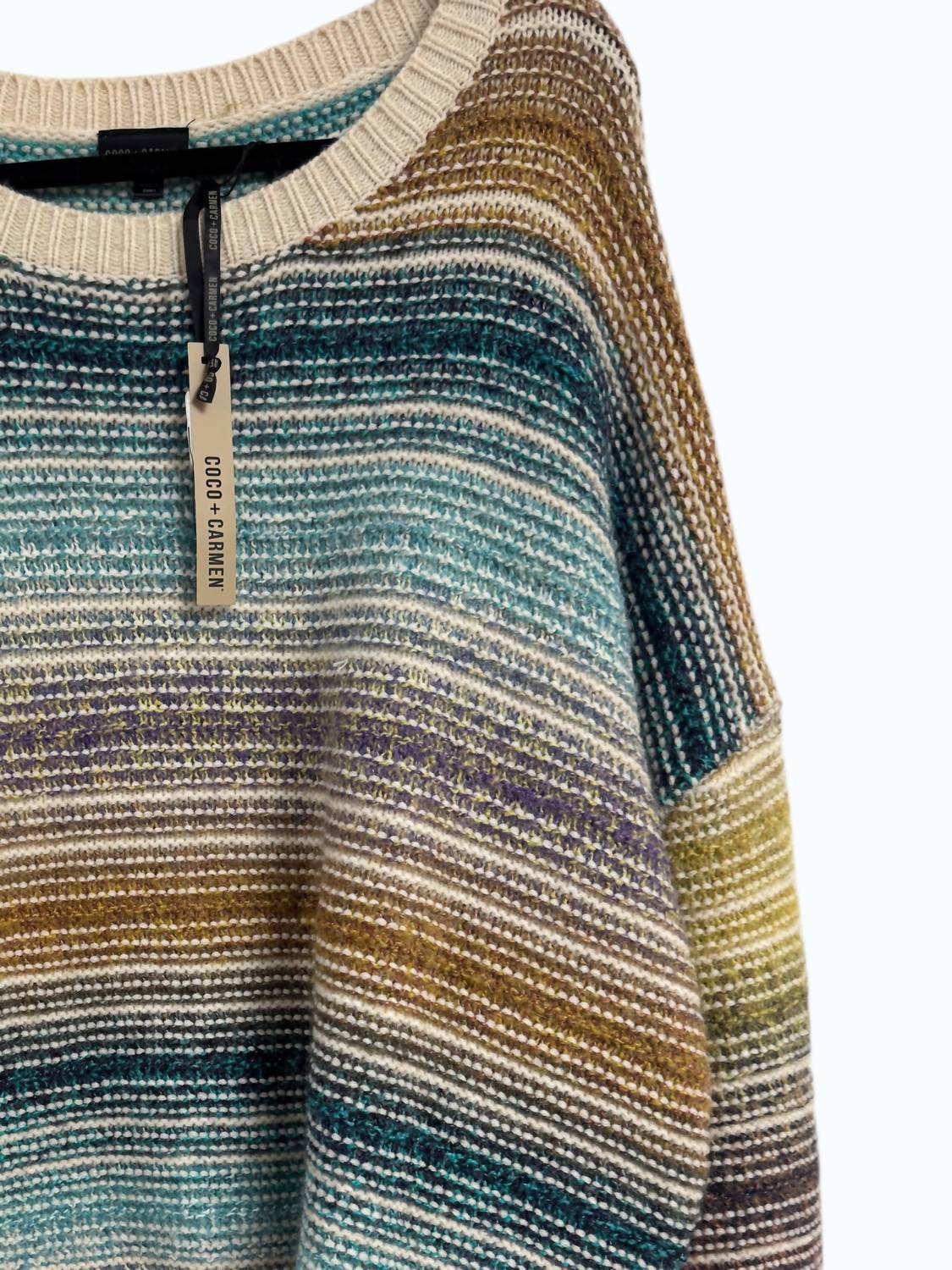 Coco + Carmen - Women's Textured Crew Neck Sweater