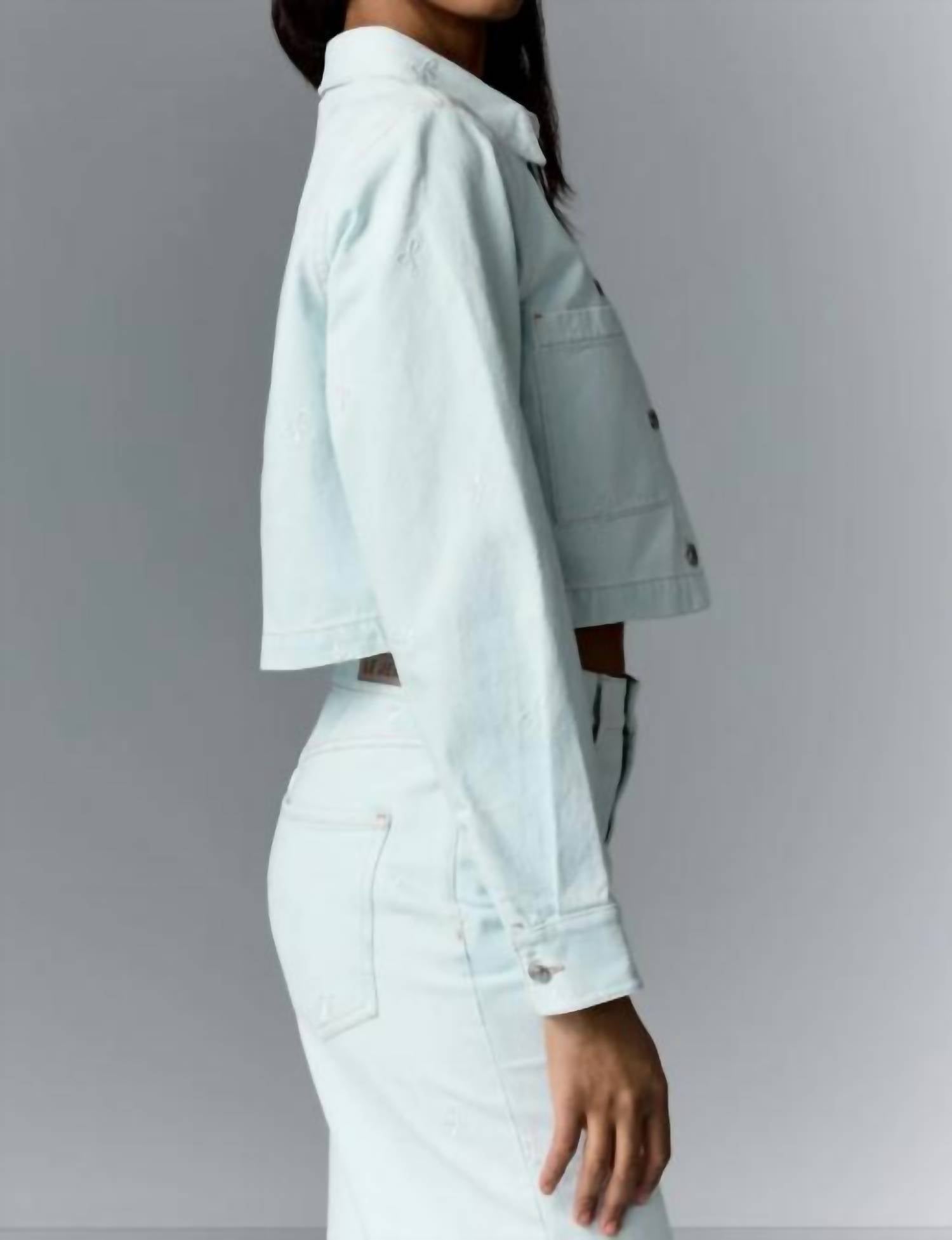 Le Jean - Bow Embroidered Overshirt