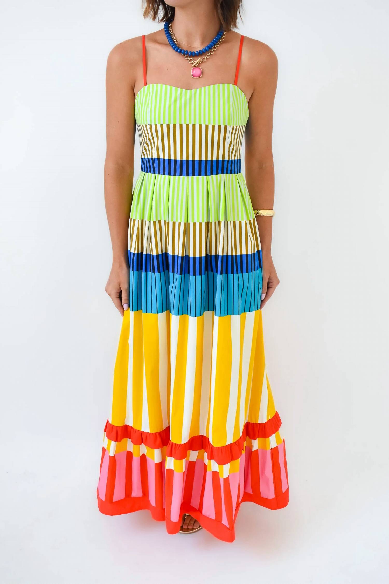 Karlie - Stripe Maxi Dress