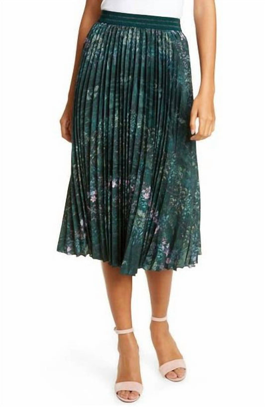 Ted Baker - Midi Pleated Floral Print Skirt