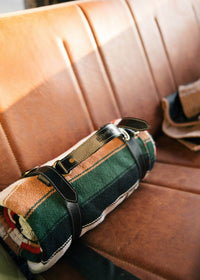 Iron & Resin Leather Blanket Roll V1 in black - item