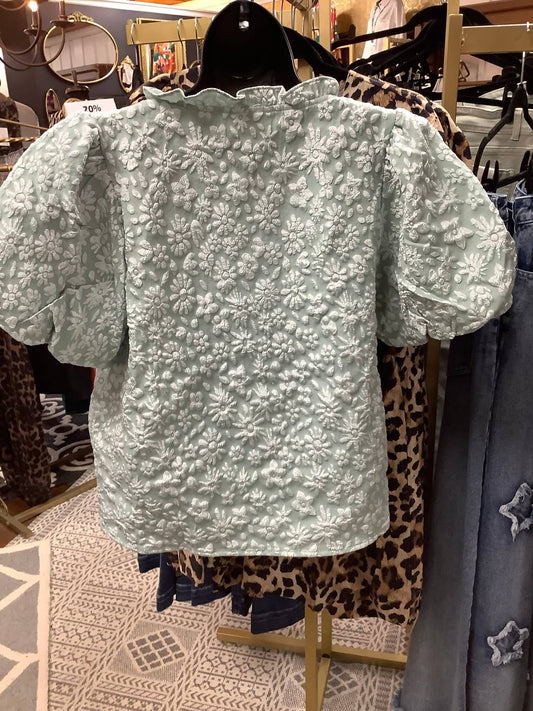 Bibi - Women's Embroidered Floral Top