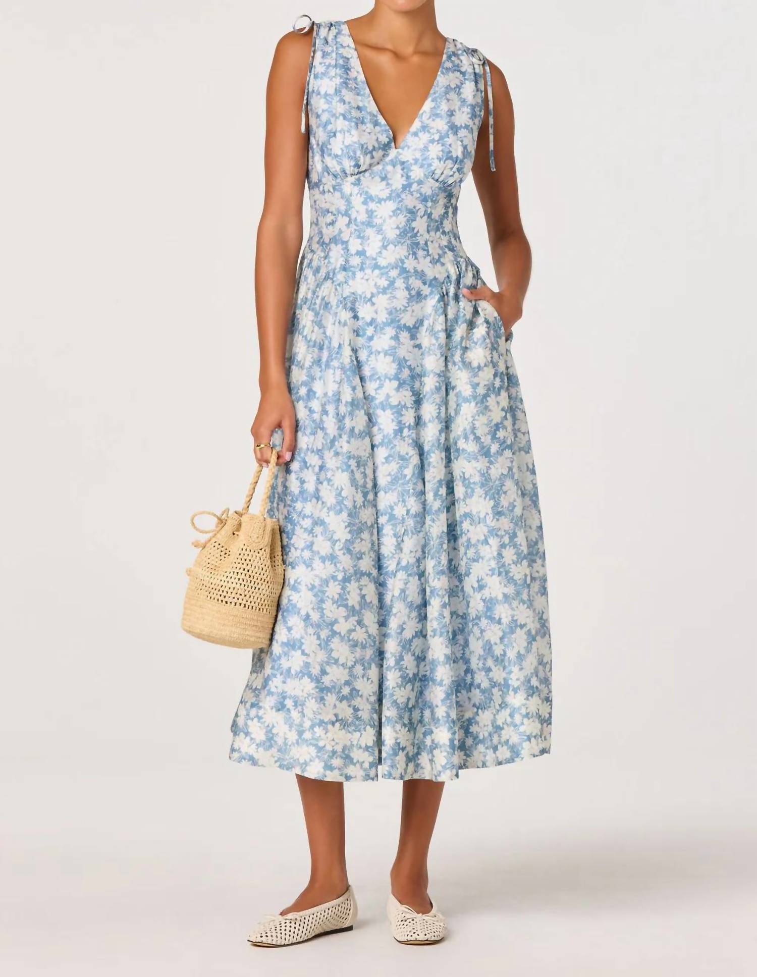 Astr - Emmery Wrap Midi Dress