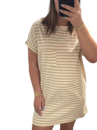 Hyfve - Striped T-Shirt Mini Dress