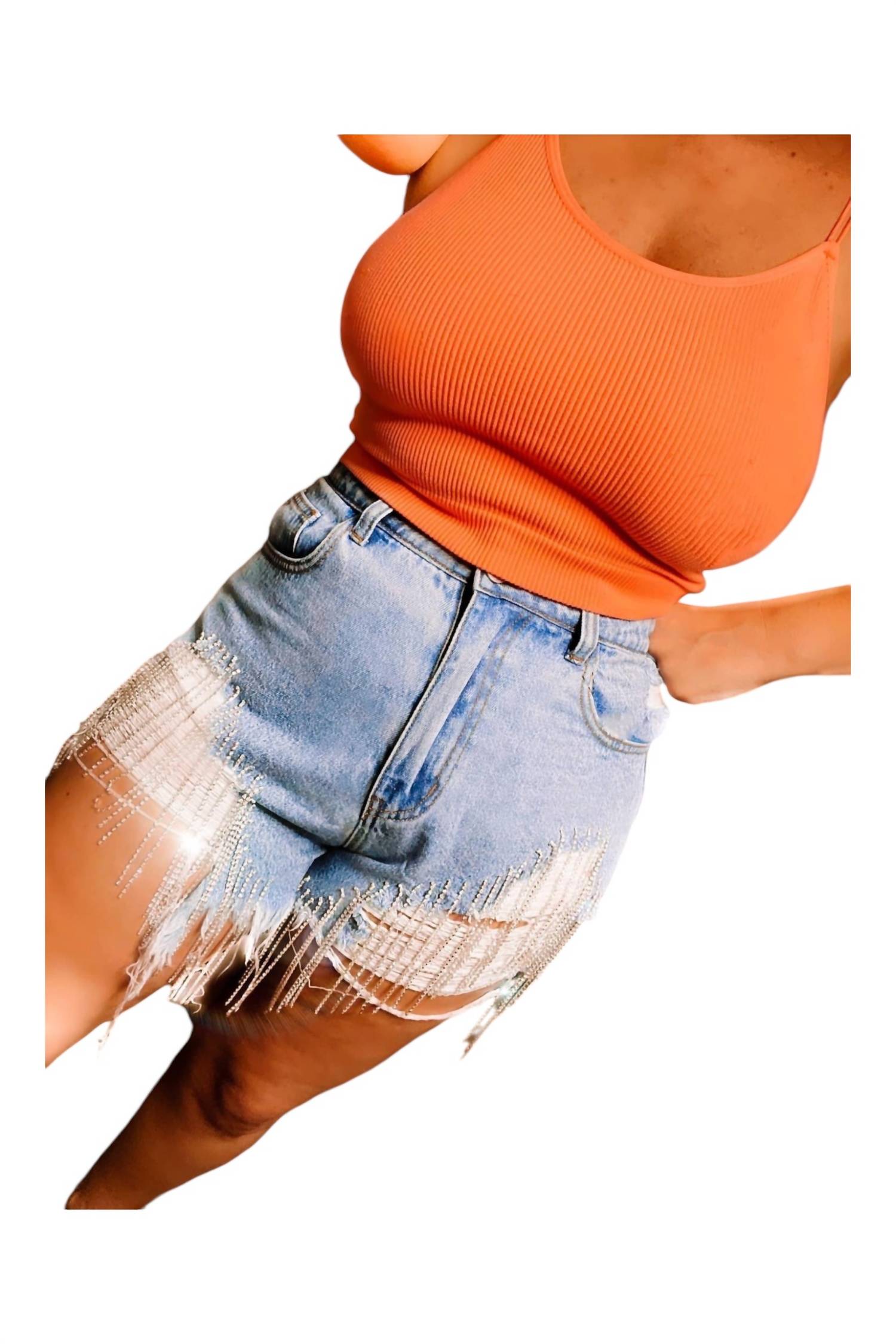 With Love, Molly - Denim & Diamonds Shorts