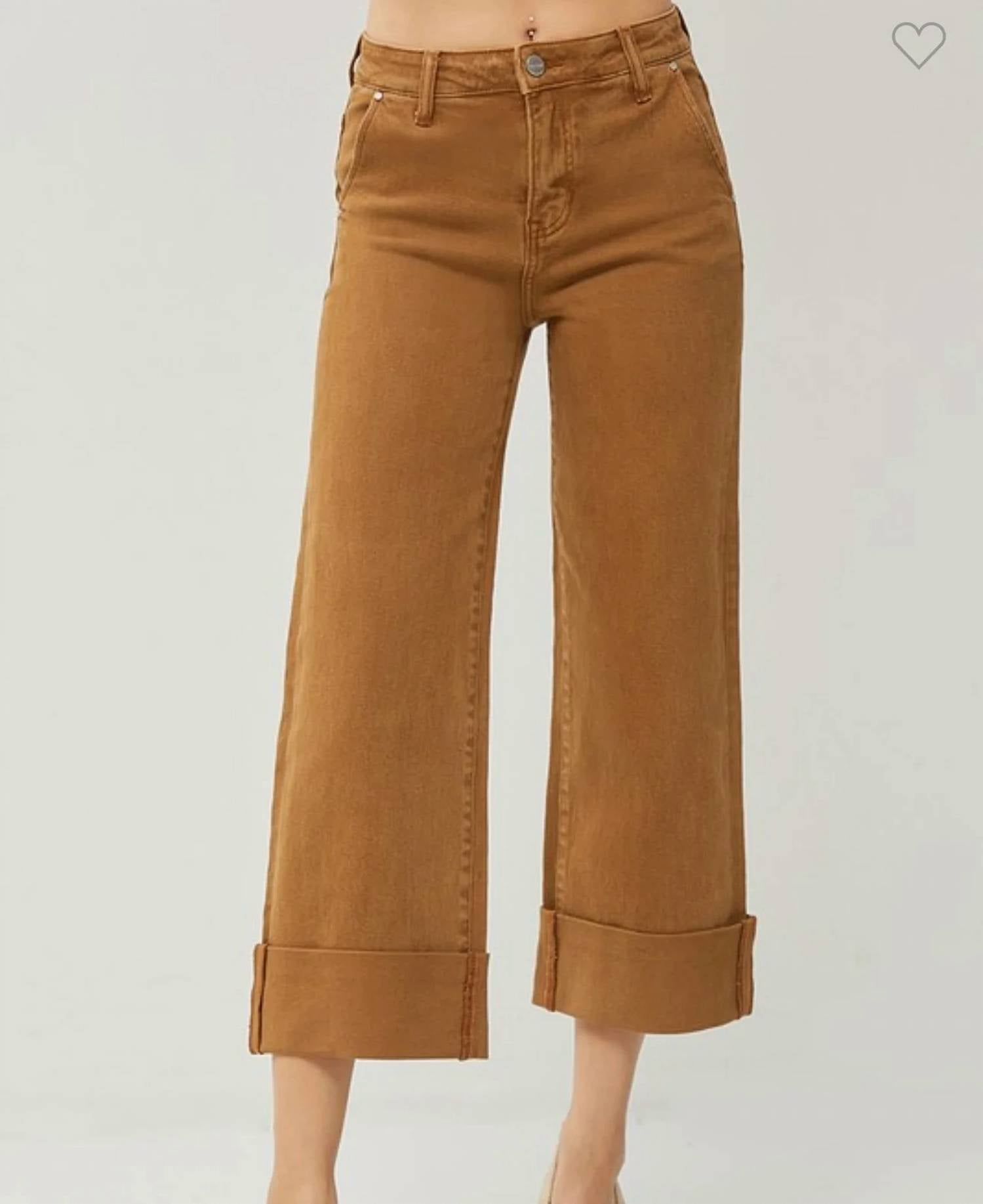 Risen - High Rise Wide Leg Jeans