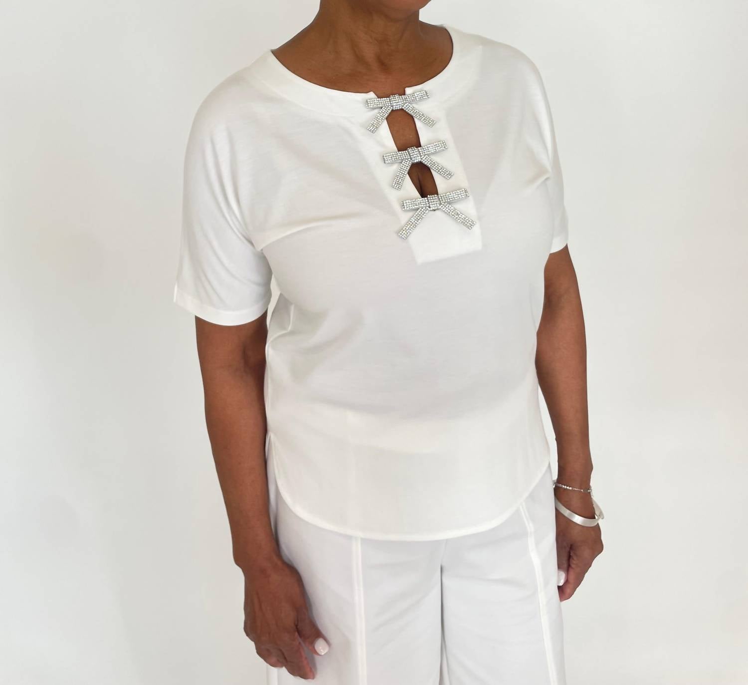 Leo Ugo - Ines Bow Crystal Tee