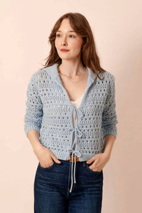 Elan - Lindie Open-Knit Cardigan
