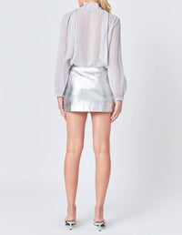 Endless Rose - Tied Ruffle Top
