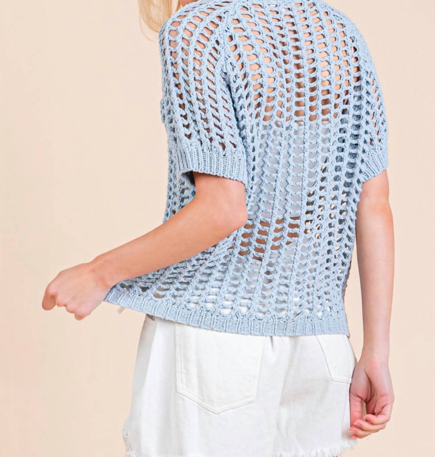 Geegee - Alena Mesh Knit Top