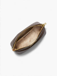 Michael Kors - Jet Set Travel Medium Logo Dome Crossbody Bag (VANILLA)