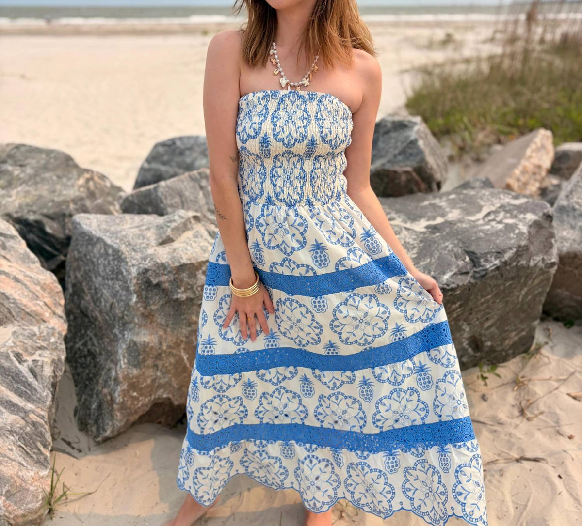 Mainstrip - Women's The Seabrook Coast Strapless Midi Dress