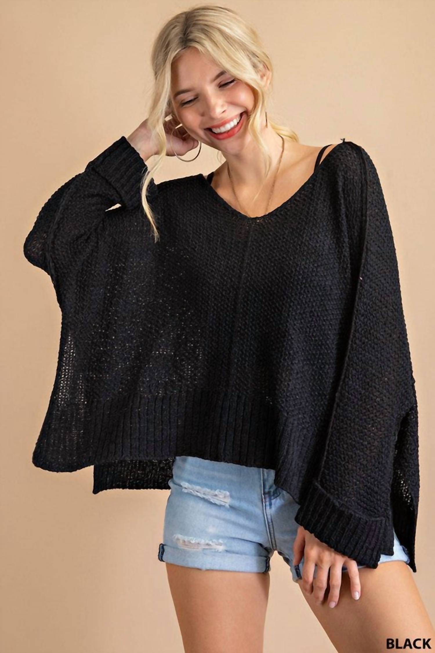 Kori - Soft Thread V Neck Sweater