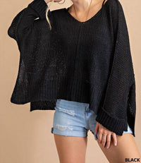 Kori - Soft Thread V Neck Sweater