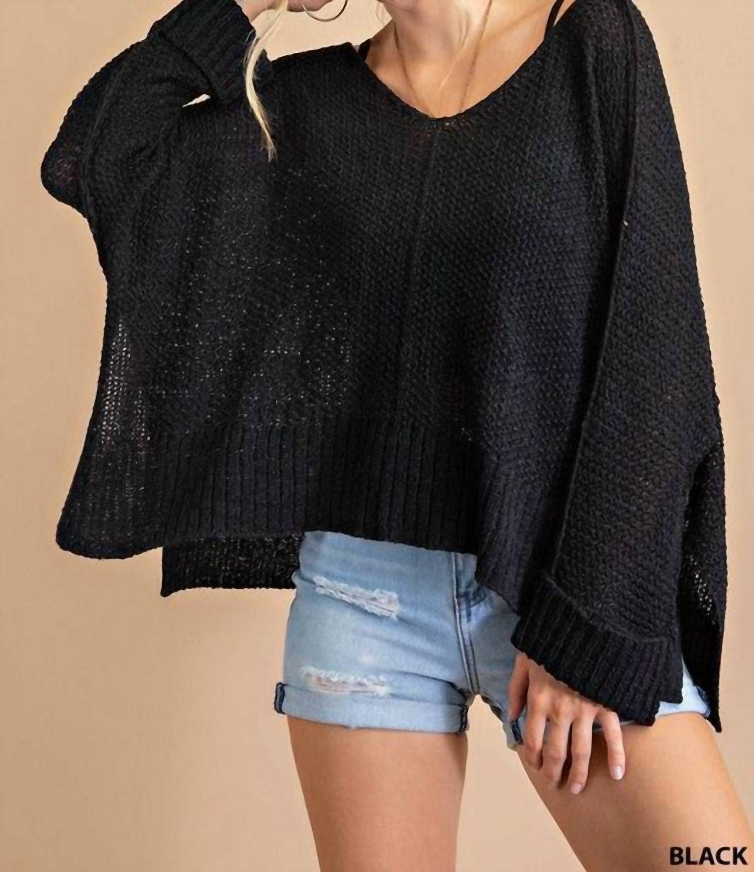 Kori - Soft Thread V Neck Sweater