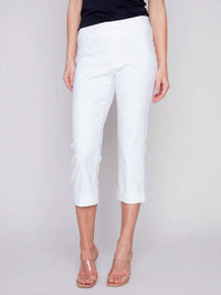 Charlie B - Women's Stretch Pants With Cuffs