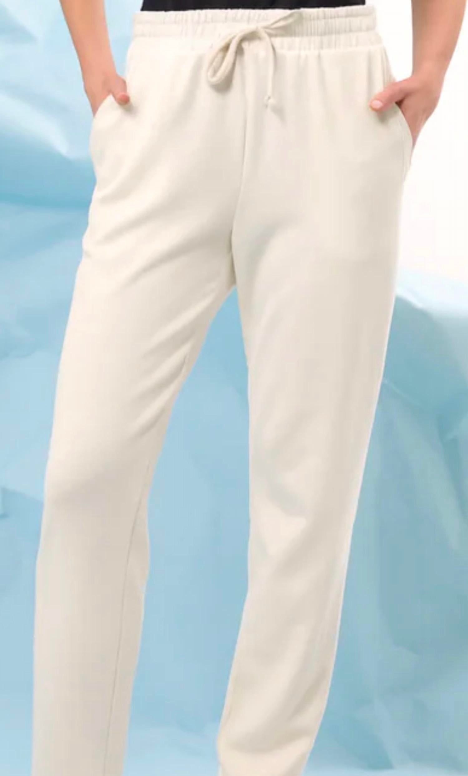 french kyss Lounge Pants in ivory - women's pants - detail view