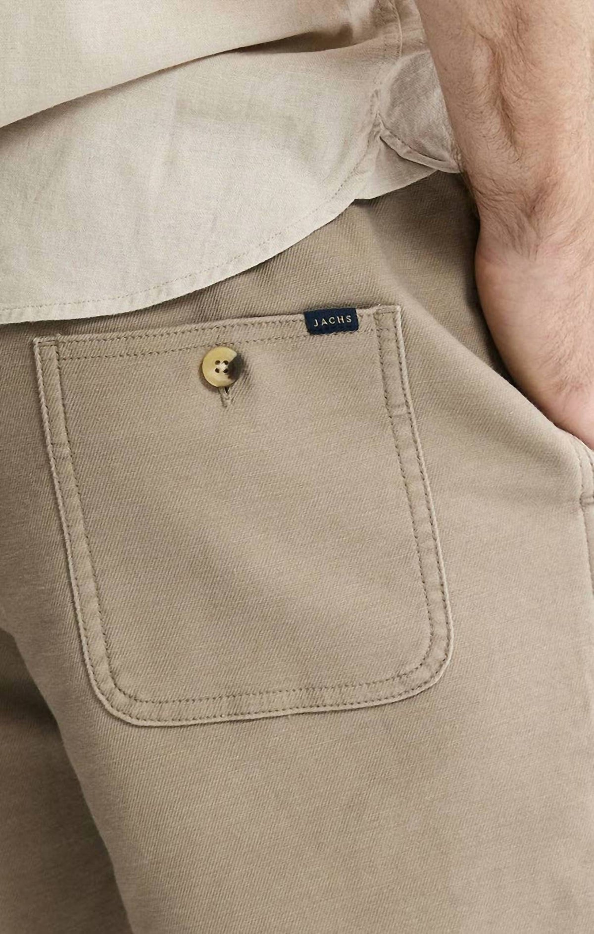 Jachs New York - Men's Cotton Twill Drawstring Shorts