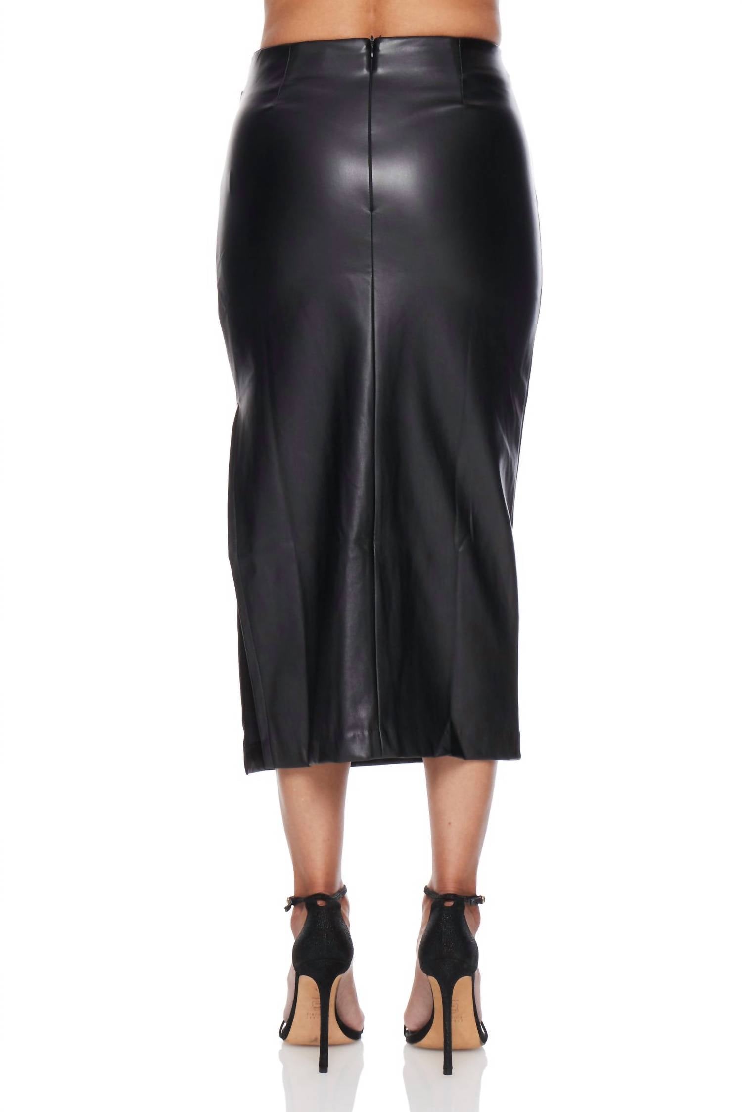 Bishop + Young - Colette Side Ruched Midi Skirt