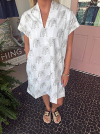 Brooke Wright - Bulldog Printed Nancy Mini Dress