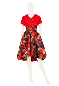 Samuel Dong - Jacquard High-low Dress