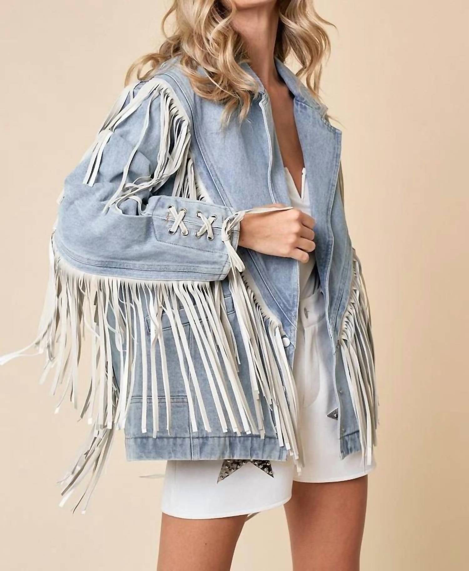 Saints & Hearts - Fringed Out Denim Jacket