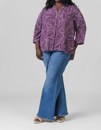 Nydj - Pintuck Button Down Blouse - Plus