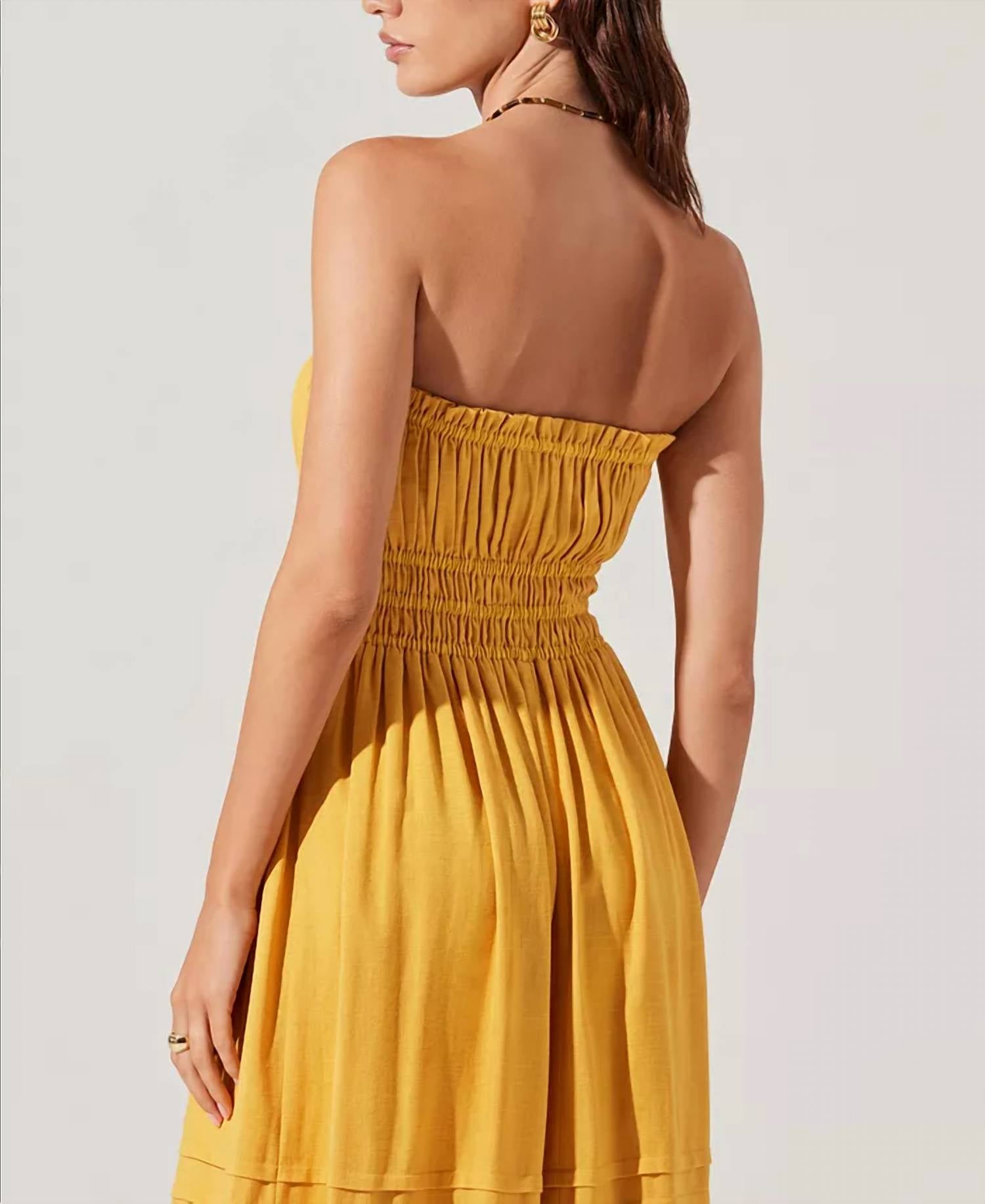 Astr - Aubrie Strapless Midi Dress