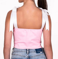 Pretty Garbage - Ribbon Ties Corset Top
