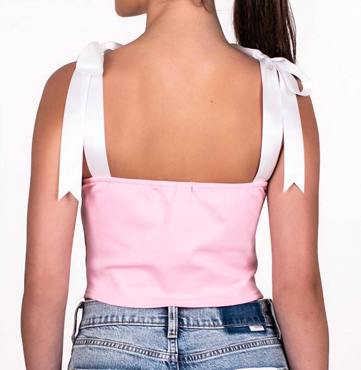 Pretty Garbage - Ribbon Ties Corset Top