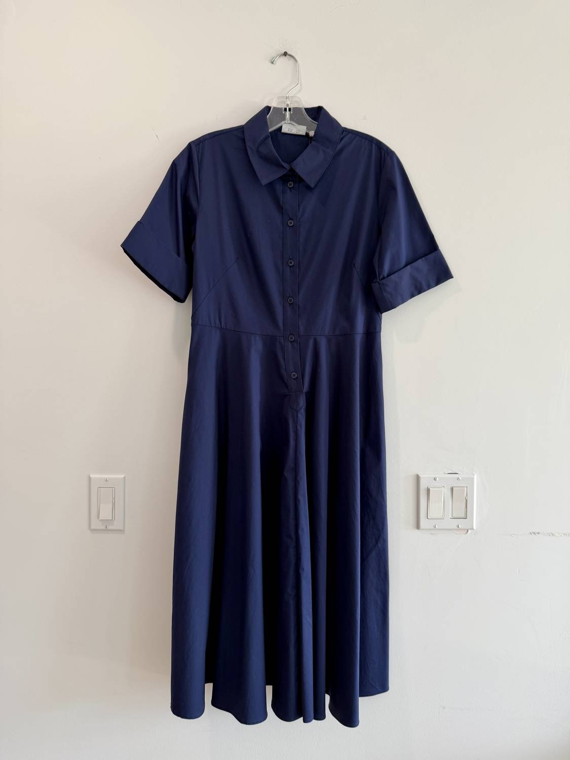 FOIL Women's Casual Midi Dress in midnight - women's dress