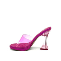 Exe - Women's Clear Sculptural Heel Slide