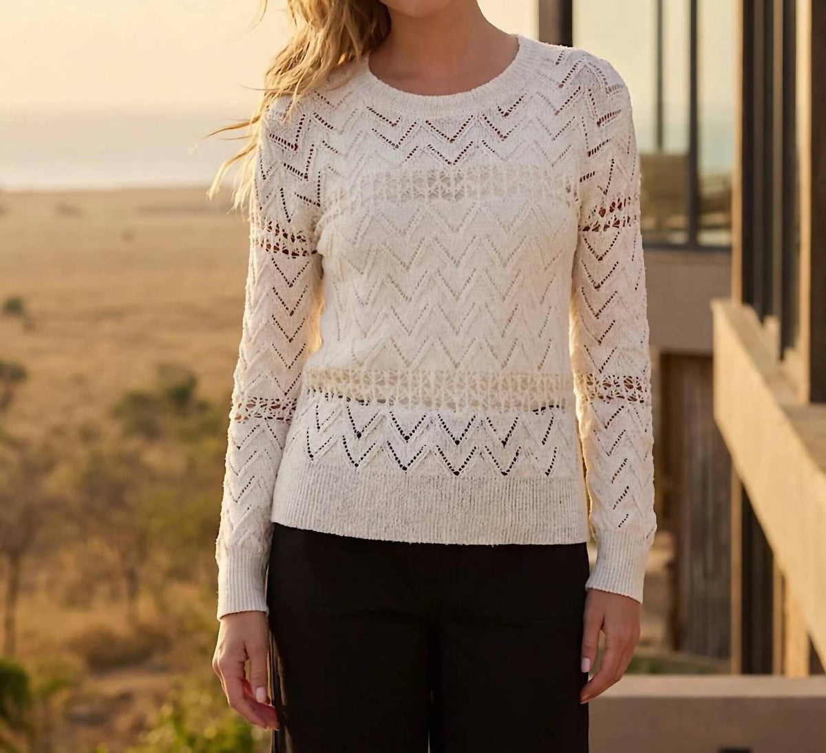 Karen Kane - Knit Crochet Sweater