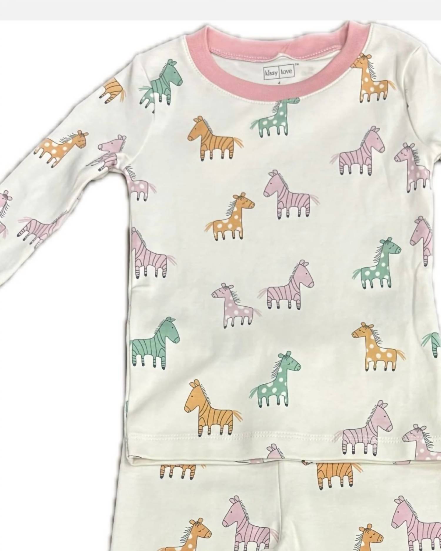 Kissy Kissy - Zebra And Friends Snug Pajama Set