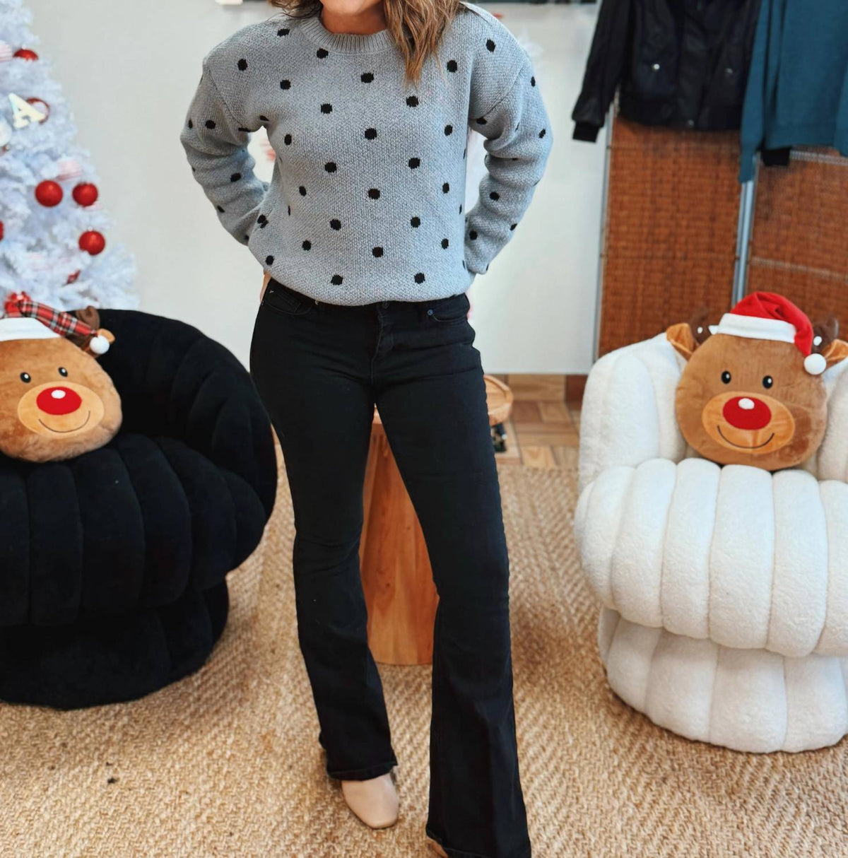 Masyal - The Meadowlight Dot Long Sleeve Sweater