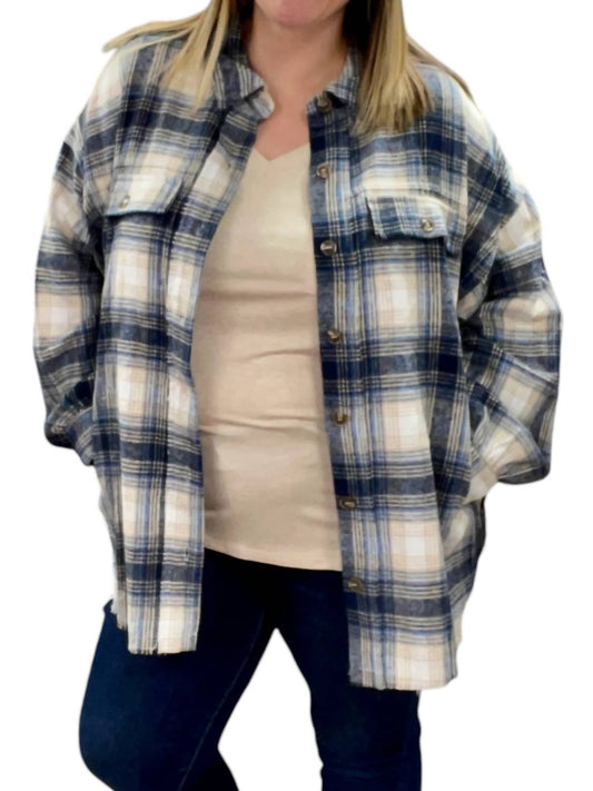 White Birch - Plaid Shacket