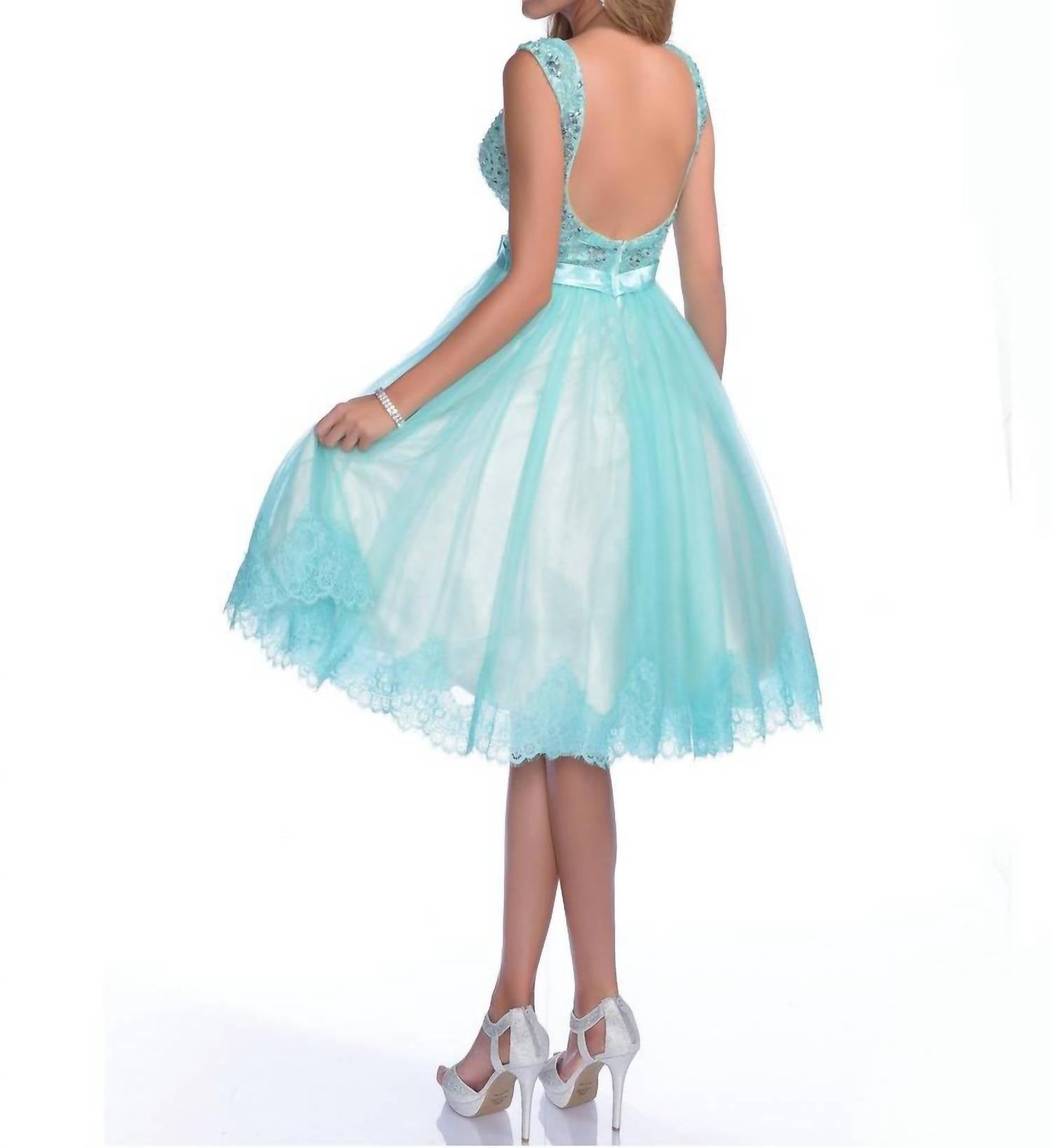 Karishma Creations - V-neck Midi Fit And Flare Dress
