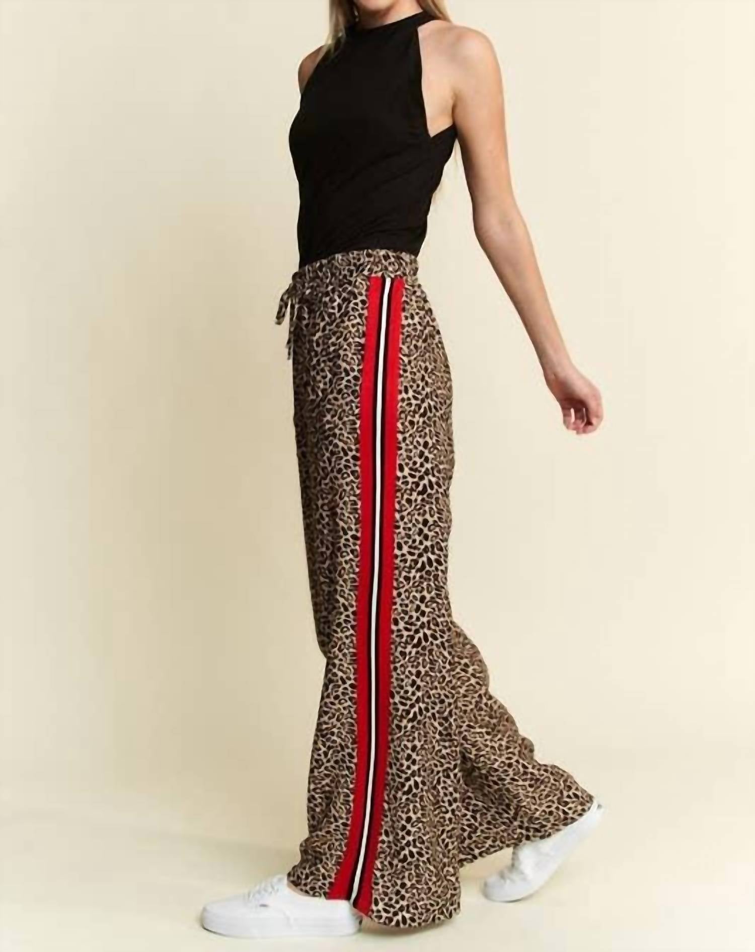 Jade By Jane - Leopard Contrast Trouser