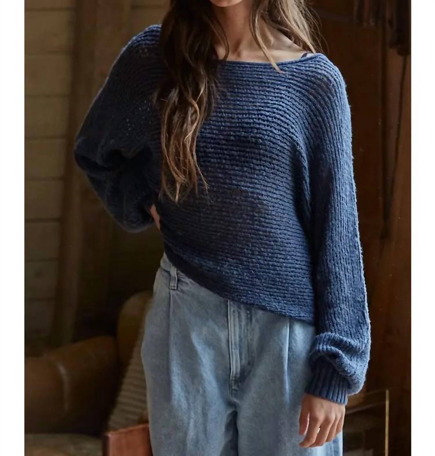 By Together - Women's Sweater Knit Crochet Top