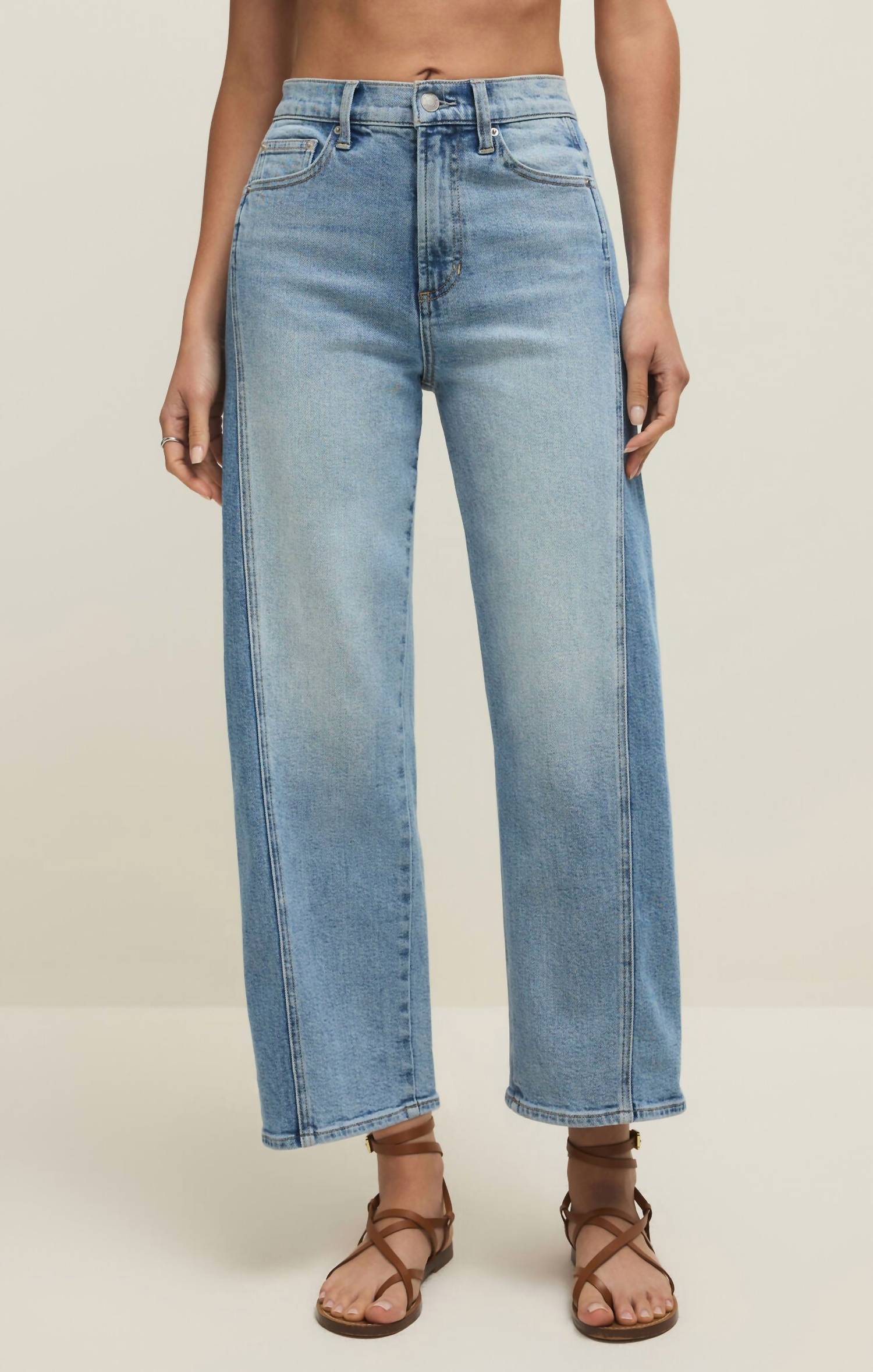Z Supply - Luna High Rise Crop Bowed Jeans