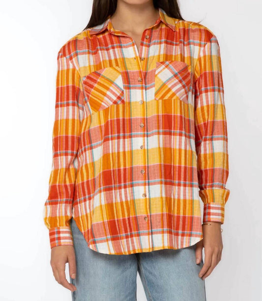 Velvet Heart - Michelle Button Down Plaid Shirt
