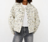 Esqualo - Sonja Sequin Bomber Jacket