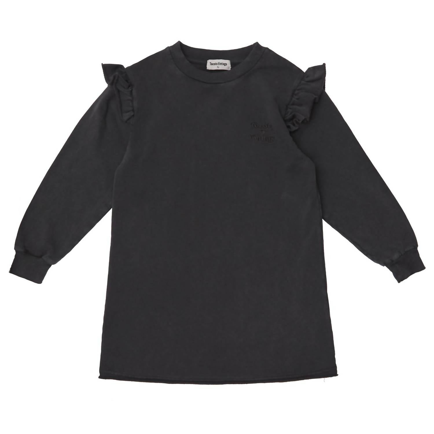 Tocoto Vintage - Plush Dress With Ruffles