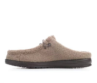 HEY DUDE Men's Wally Slip Sherpa Shoes in timberwolf - men's loafer - detail view