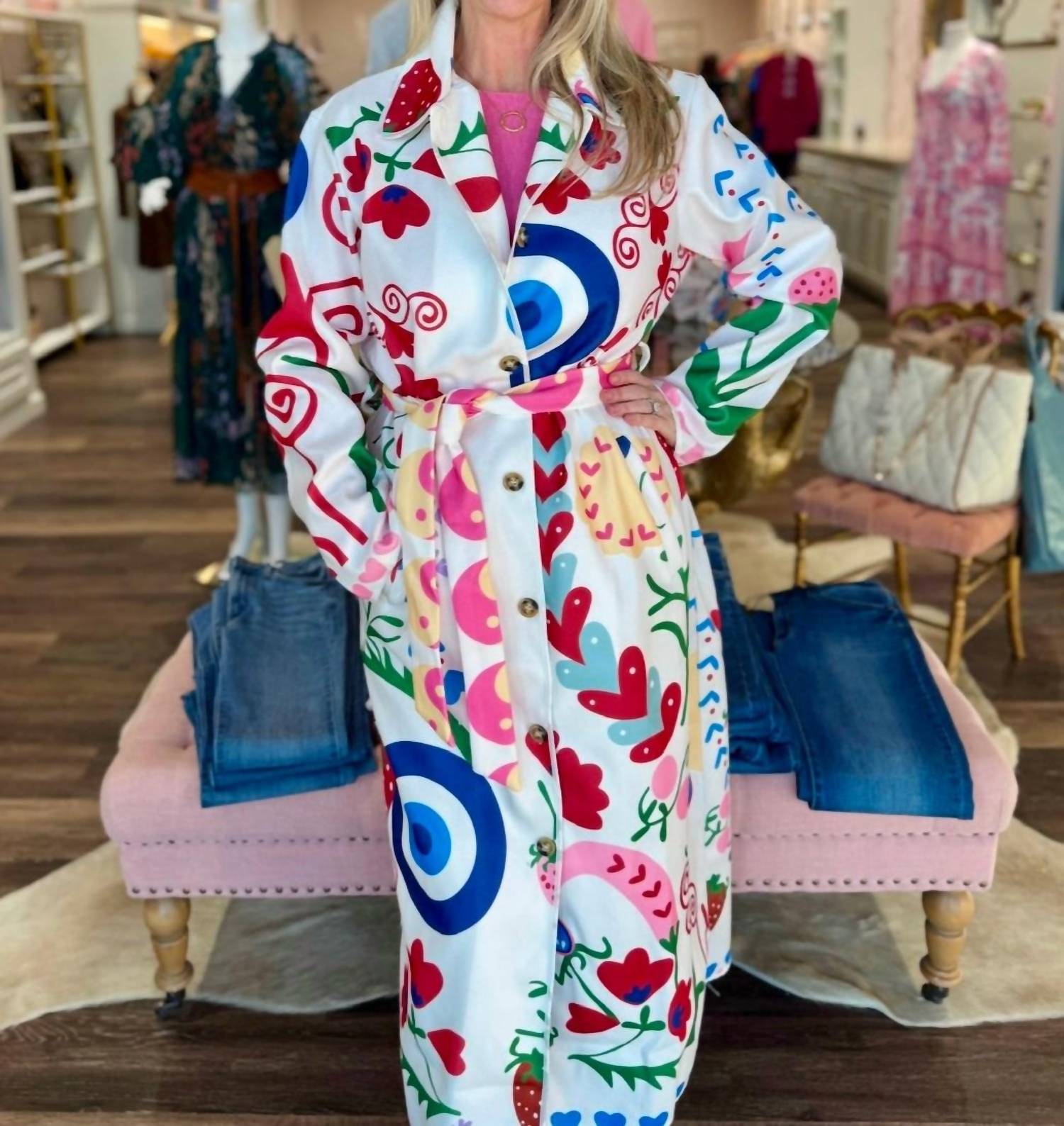 Sundayup - Belted Long Jacket