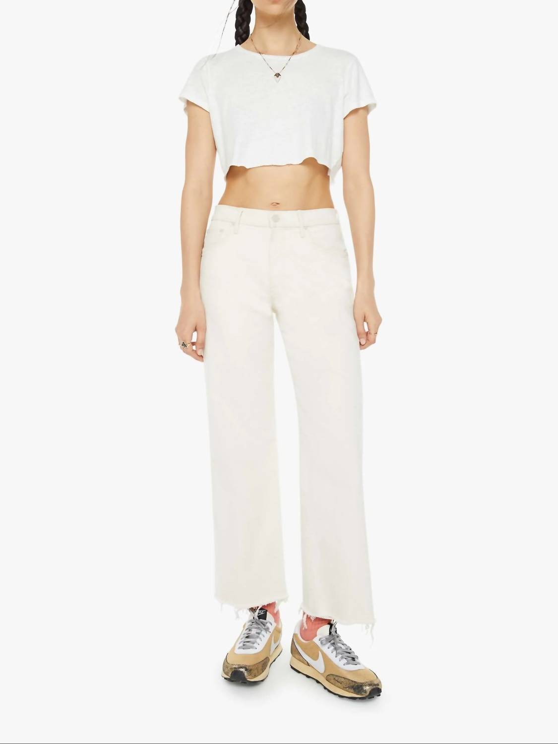 Mother - Mid Rise Maven Ankle Fray Jeans