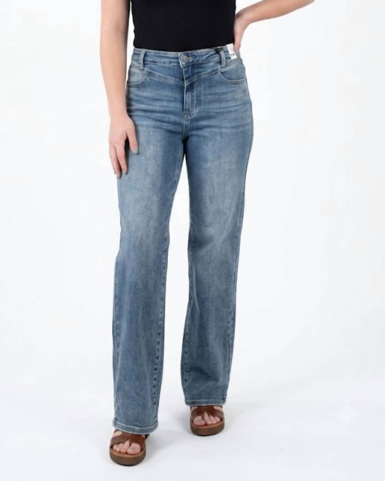 Judy Blue - Mae High Waist Retro Wide Leg Jeans