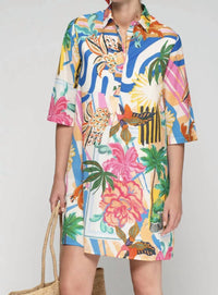 Vilagallo - Palm Tree Print Dress