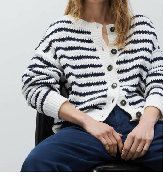 Closed - Striped Crew Cardigan